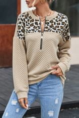 OMG! Női cipzáras pulóver Flondrie sárgabarack XL