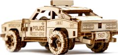 Wooden city 3D puzzle Szupergyors rendőrségi autó
