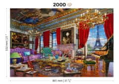 Wooden city Fából készült puzzle Palace in Paris 2in1, 2000 darab ECO