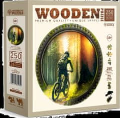 Wooden city Fa puzzle Motoros az erdőben 250 db ECO
