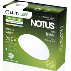 LUMILED Mennyezeti lámpa LED plafon NOTUS 18W 4000K kerek fehér 33cm