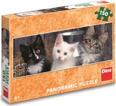 DINO Puzzle Három cica Panoráma 150 darab