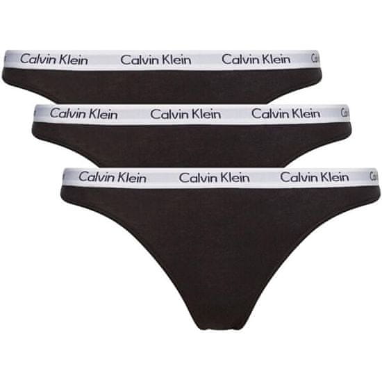 Calvin Klein 3 PACK - női tanga alsó QD3587E-001