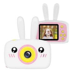 BigBuy Digitális gyermek kamera - strapabíró nyuszifüles fényképezőgép hosszú üzemidővel (BBV)