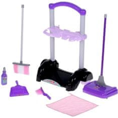 BigBuy Gyermek takarítókocsi - házimunkás játék készlet ronggyal, seprűvel, felmosóval (BBMJ)
