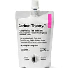 Carbon Theory Bőrradír Charcoal & Tea Tree Oil Breakout Control (Facial Exfoliating Scrub) 125 ml