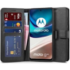 Tech-protect Wallet könyv tok Motorola Moto G42, fekete