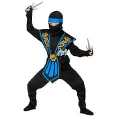 Widmann Ninja jelmez fegyverekkel kék, 140