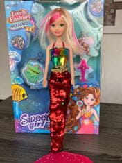 X TECH Flitteres Sellő Barbie kiegészítőkkel