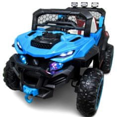 R-Sport Buggy X9 akkumulátoros autó, kék, ökobőr ülés