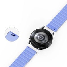 TKG Samsung Galaxy Watch 4 (40 / 42 / 44 / 46 mm) okosóra szíj - Dux Ducis - kék mágneses szíj (szíj szélesség: 20 mm)