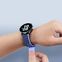 TKG Huawei Watch 3 / Watch 3 Pro okosóra szíj - Dux Ducis - kék mágneses szíj (22 mm)