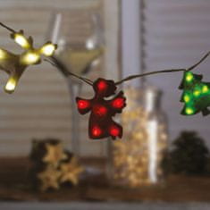 RAMIZ Meseszép fényfüzér, átlátszó kábel, karácsonyi motívumokkal