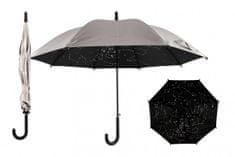 Teddies Esernyő Star Sky 70cm fém/műanyag ezüst