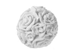 Szappan 40g Rózsavirág glicerin organza tasakban, fehér színben