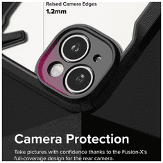 RINGKE Fusion X ütésálló átlátszó / fekete tok Apple Iphone 15 Plus készülékhez (129557)