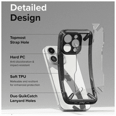 RINGKE Fusion X ütésálló átlátszó / fekete tok Apple Iphone 15 Pro Max készülékhez (129556)