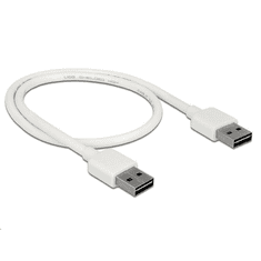 DELOCK 85192 EASY-USB 2.0 A > EASY-USB 2.0 A kábel, 0,5 m, fehér (85192)