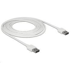 DELOCK 85195 EASY-USB 2.0 A > EASY-USB 2.0 A kábel, 3 m, fehér (85195)