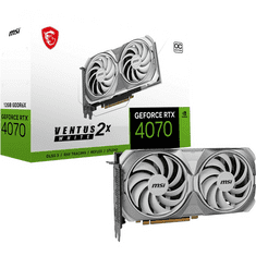 MSI GeForce RTX 4070 VENTUS 2X WHITE 12G OC NVIDIA 12 GB GDDR6X (V513-403R)