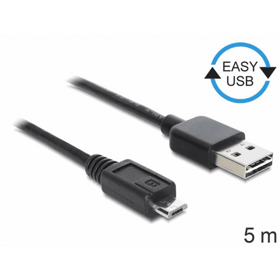 DELOCK 83369 USB 2.0 -A apa > USB 2.0 micro-B apa kábel 5 m (83369)