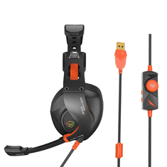 Meetion HP099 gaming headset fekete-narancs (MT-HP099BO) (MT-HP099BO)