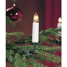 KONSTSMIDE Beltéri karácsonyfa fényfüzér 230V, 16 gyertya izzó, melegfehér, 9,1 m, 2010-000 (2010-000)