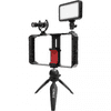 Synco Vlogger Kit 1 vlogging szett okostelefonokhoz, mikrofon, LED, mini állvány, mobiltelefon cage (SY-VKIT-1)