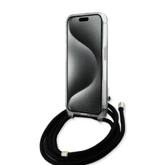 Guess tok + crossbody strap Fekete Apple Iphone 15 készülékhez GUHCP15SHC4SEK (129520)
