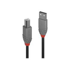 Lindy 36673 USB kábel 2 M USB 2.0 USB A USB B Fekete (36673)