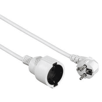 Hama "Profi" Extension Cable with Earth Contact, 5 m, white Fehér (h00047866)