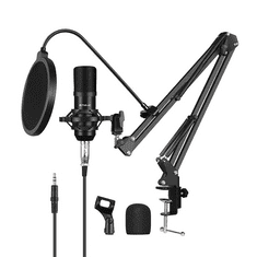 Puluz stúdió mikrofon állvánnyal (PU612B) (PU612B)