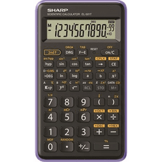 Sharp EL-501T számológép Hordozható Tudományos számológép Fekete, Lila (EL-501TBVL)