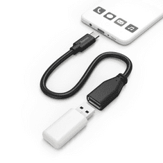 Hama 00201605 USB kábel 0,15 M USB 3.2 Gen 1 (3.1 Gen 1) USB C USB A Fekete (hama201605)