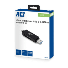 ACT AC6375 kártyaolvasó USB 3.2 Gen 1 (3.1 Gen 1) Fekete (AC6375)