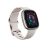Fitbit Sense 2 okosóra (Lunar White / Platinum Aluminium) (FB521SRWT)