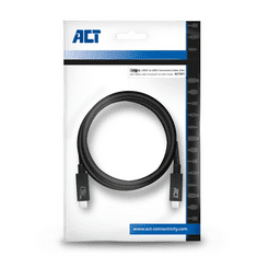 ACT AC7451 USB kábel 0,8 M USB4 Gen 3x2 USB C Fekete (AC7451)
