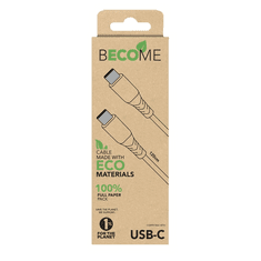CellularLine Become Eco USB kábel 1,2 M USB C Bézs (USBDATAECOC2C1ME)