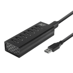 ACT AC6315 hálózati csatlakozó USB 3.2 Gen 1 (3.1 Gen 1) Type-A 5000 Mbit/s Fekete (AC6315)