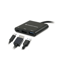 Conceptronic DONN01B dokkoló állomás és port replikátor USB 3.2 Gen 1 (3.1 Gen 1) Type-C Fekete (DONN01B)
