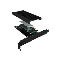 RaidSonic ICY BOX IB-PCI208-HS csatlakozókártya/illesztő Belső M.2 (IB-PCI208-HS)
