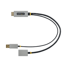 Startech StarTech.com 128-HDMI-DISPLAYPORT video átalakító kábel 0,3 M HDMI A-típus (Standard) Fekete, Szürke (128-HDMI-DISPLAYPORT)