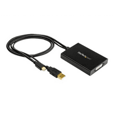 Startech StarTech.com MDP2DVID2 video átalakító kábel 0,358 M Mini DisplayPort + USB Type-A DVI-I Fekete (MDP2DVID2)