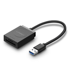 Ugreen USB adapter SD+microSD kártyaolvasó, fekete (20250B) (20250B)