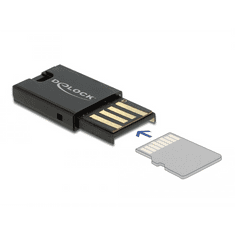 DELOCK USB 2.0 Micro SD kártyaolvasó (91603) (delock91603)