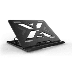 Conceptronic ERGO Laptop Cooling Stand Laptop állvány Fekete 39,6 cm (15.6") (THANA03B)
