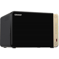 QNAP TS-664 NAS Tower Ethernet/LAN csatlakozás Fekete N5095 (TS-664-8G)