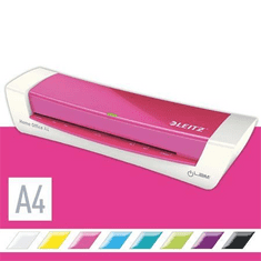 LEITZ iLAM Laminator Home Office A4 Meleg lamináló 310 mm/min Rózsaszín, Fehér (le73680023)