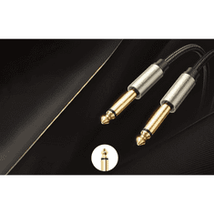 Ugreen 10636 audio kábel 1 M 6.35mm Fekete (UG10639)