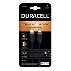 Duracell USB9012A Lightning kábel Fekete (USB9012A)